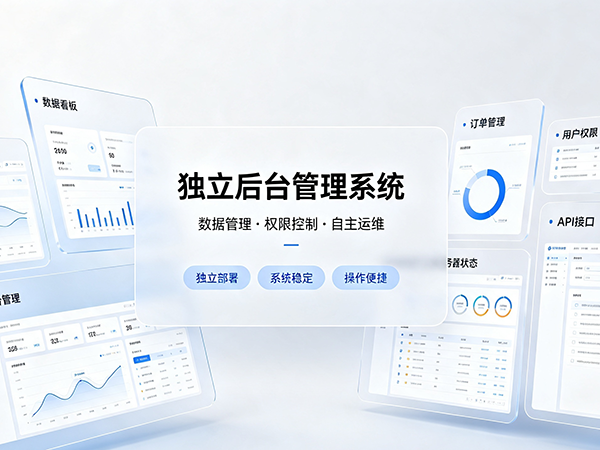 独立后台管理系统/定制开发